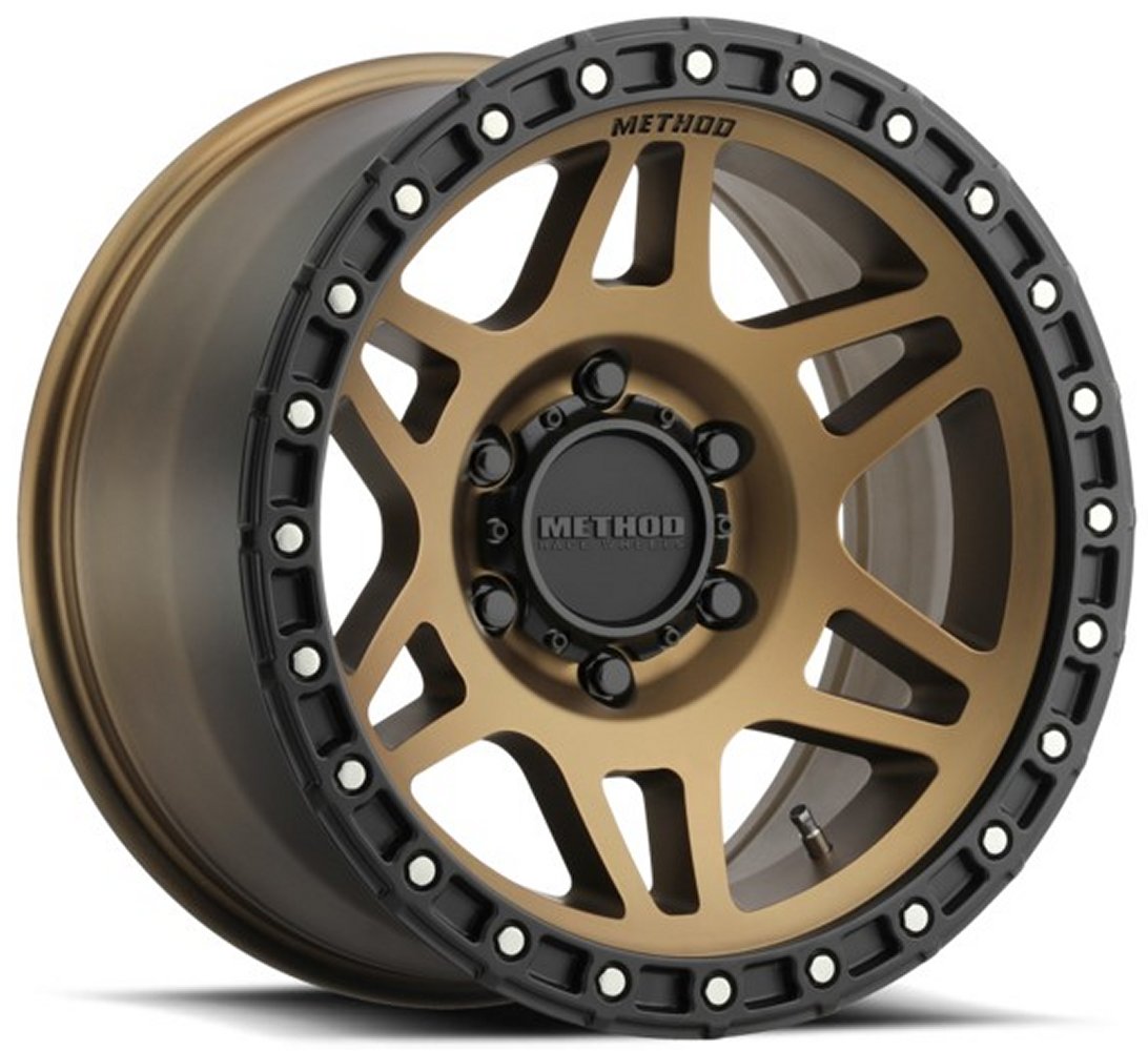 17x8.5 Method Race MR312 Bronze w/ Matte Black Street Lock Lip 5x5/127 0mm - Flex Offroad