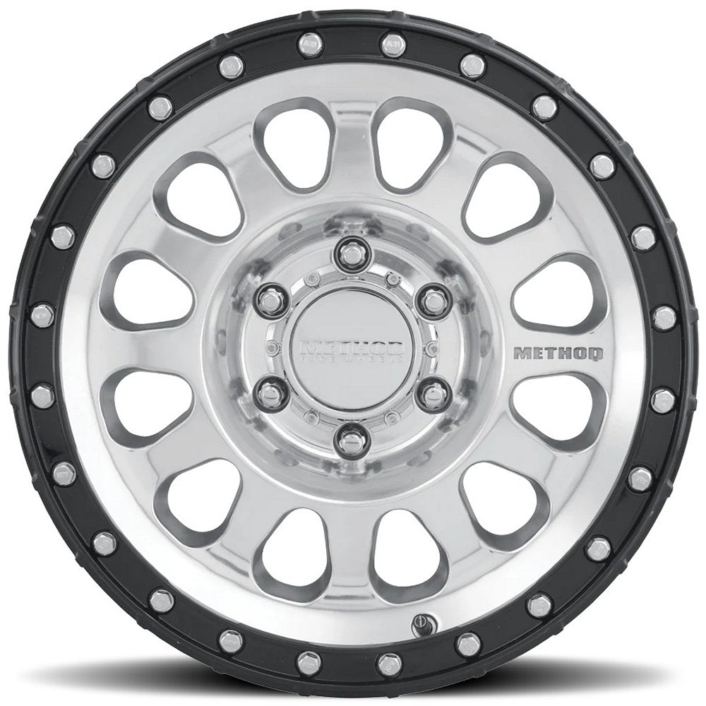 17x8.5 Method Race MR315 Polished w/ Gloss Black Lip 6x135 0mm