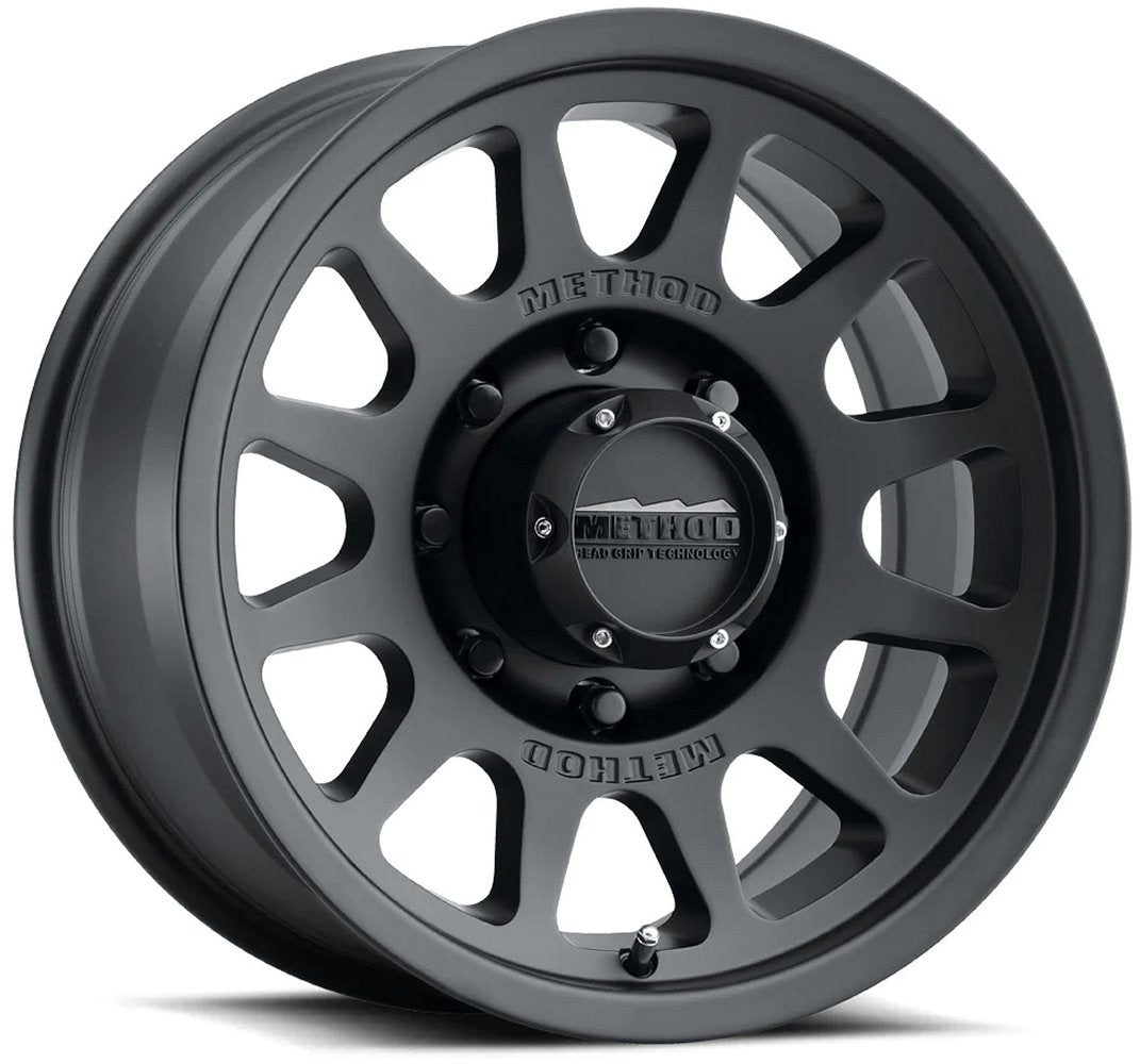 17x9 Method Race MR703 Matte Black (Bead Grip) (8 Lug) 8x6.5/165 -12mm