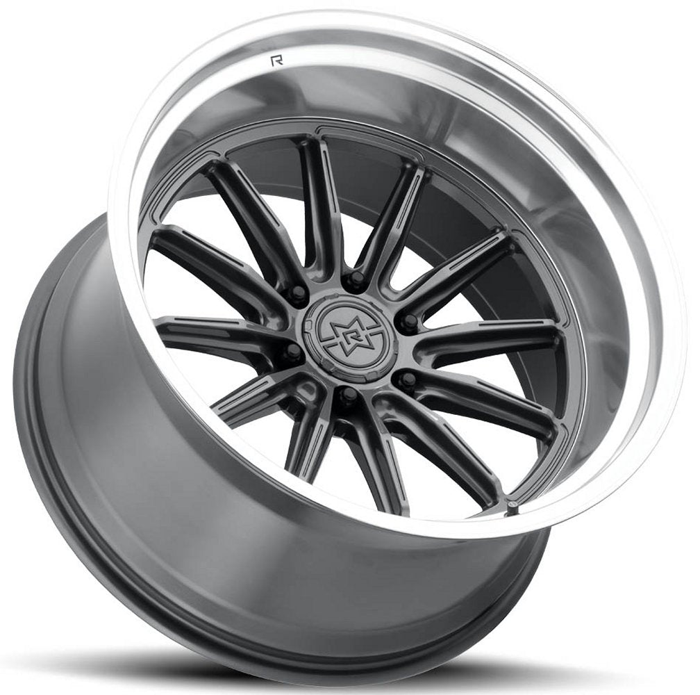 20x12 Method Race MR803 Raised Gloss Titanium w/ Machined Lip (* May Require Trimming) 6x5.5/139.7 -40mm - Flex Offroad