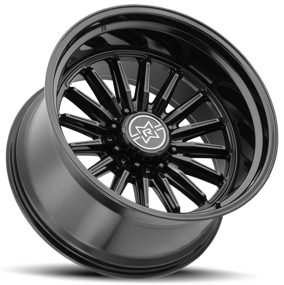 22x12 Method Race MR803 Raised Gloss Black (* May Require Trimming) 8x6.5/165 -40mm - Flex Offroad