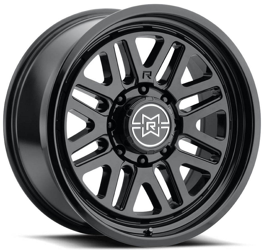 20x10 Method Race MR804 Raised Gloss Black 8x6.5/165 -18mm - Flex Offroad
