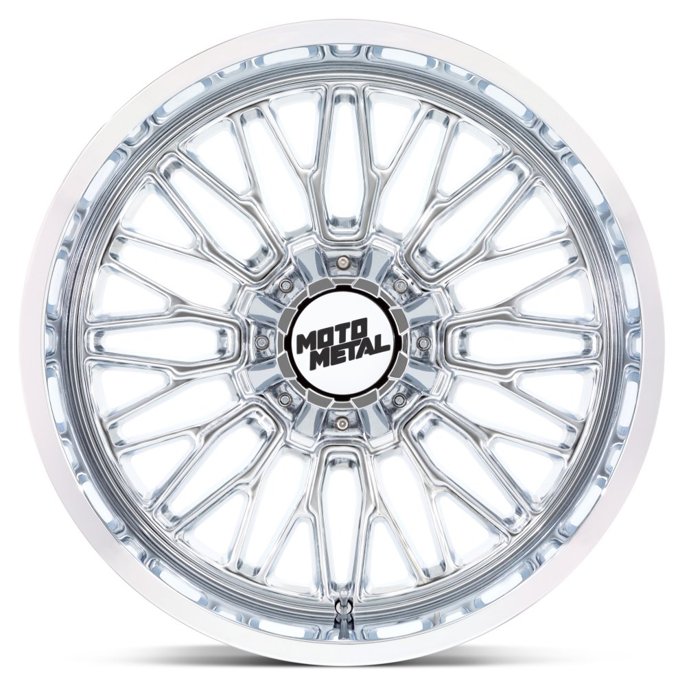 22x10 Moto Metal MO809 Chrome 6x135 6x5.5/139.7 -18mm - Flex Offroad