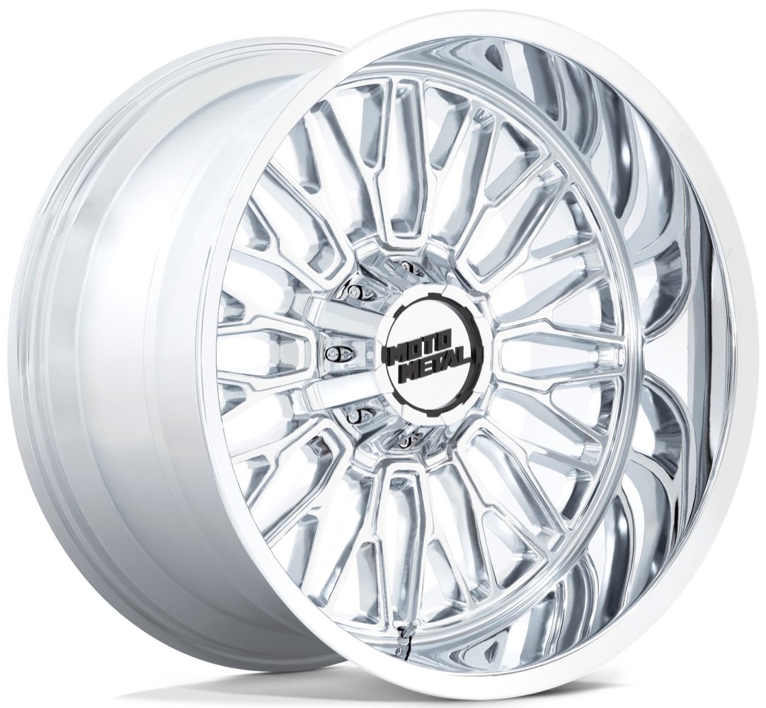 22x10 Moto Metal MO809 Chrome 6x135 6x5.5/139.7 -18mm - Flex Offroad