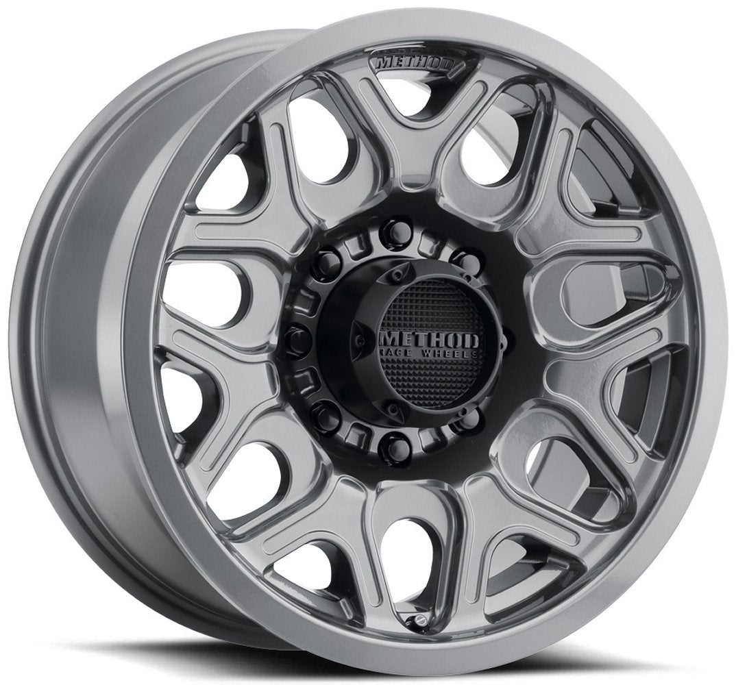 18x9 Method Race MR322 Gloss Titanium 8x6.5/165 18mm - Flex Offroad