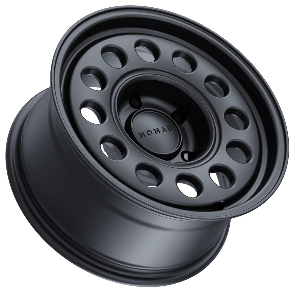 (Clearance - No Returns) 17x7.5 Nomad Off-Road 501 Convoy Satin Black (Flow Form) 5x160 50mm - Flex Offroad