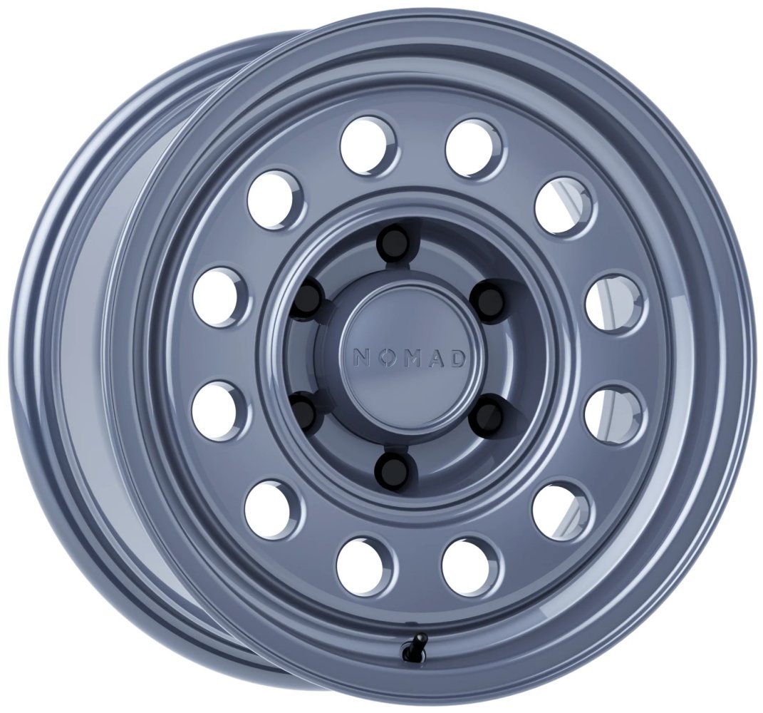 18X8 Nomad Off-Road 501 Convoy Utility Gray (Flow Form) 5x120 44mm