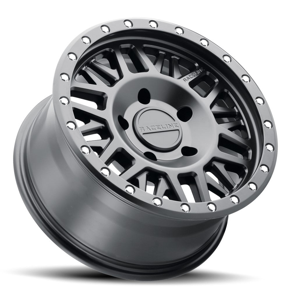 18x9 Raceline 951B Ryno Satin Black 8x170 18mm - Flex Offroad