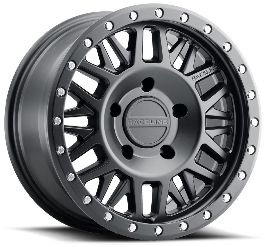 16x8 Raceline 951B Ryno Satin Black 5x5.5/139.7 0mm - Flex Offroad