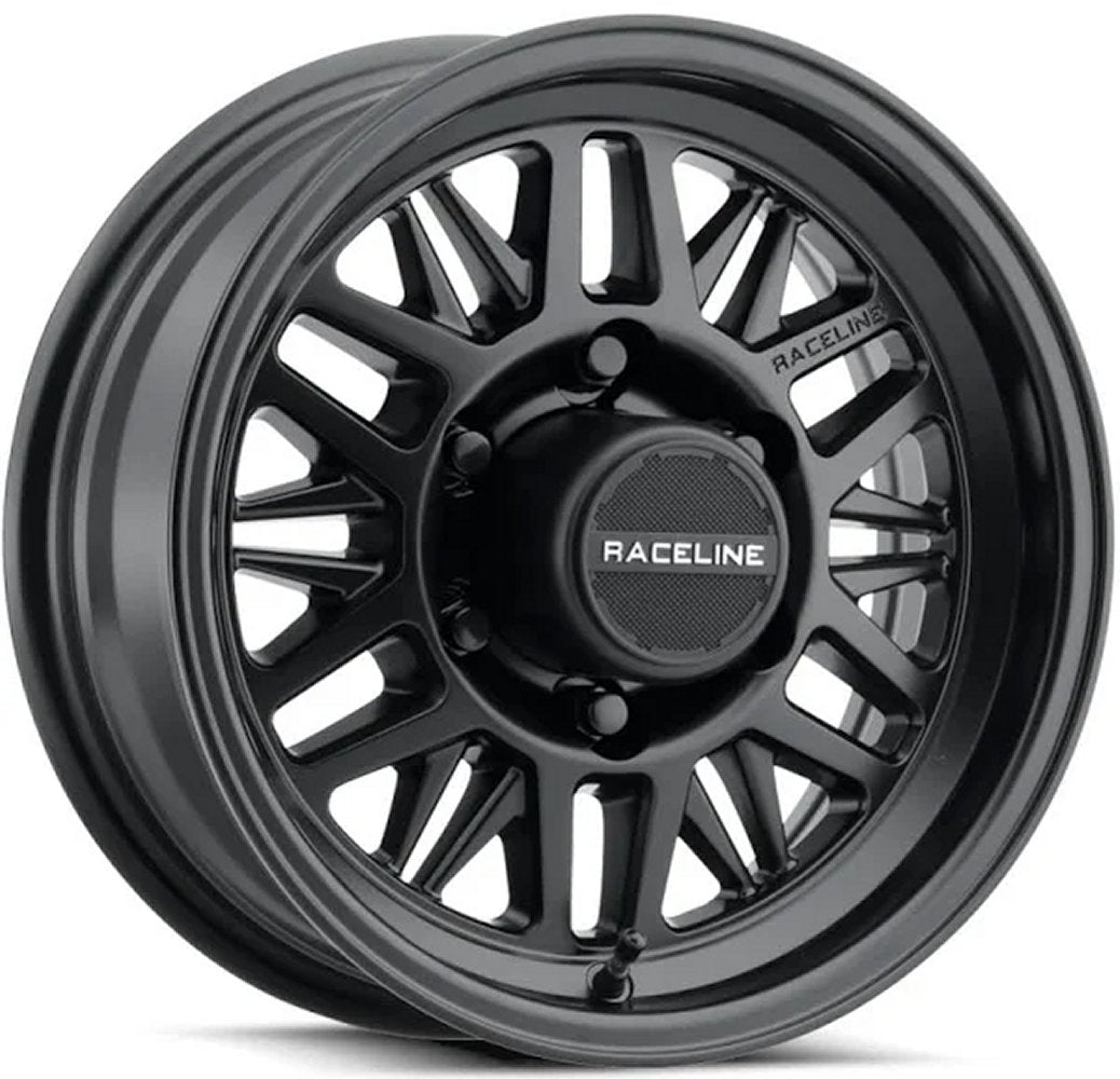 15x6 Raceline 451B Ryno Trailer Satin Black 5x5/127 0mm