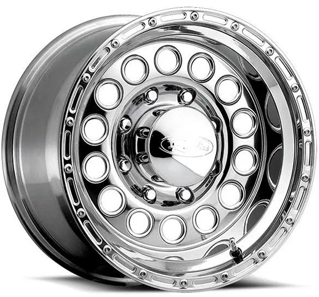 16x8 Raceline 887 Rockcrusher Polish 8x6.5/165 -20mm