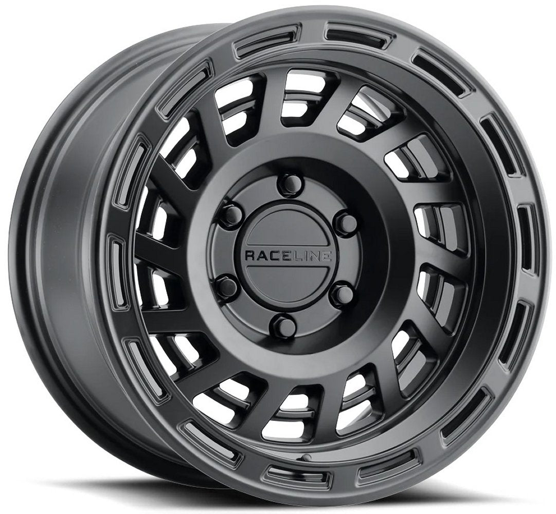 17x9 Raceline 957B Halo Satin Black 6x5.5/139.7 -12mm - Flex Offroad