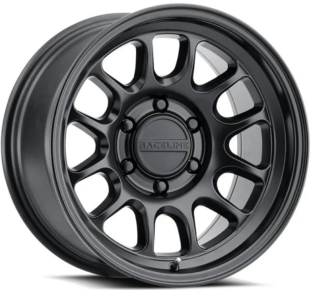 17x8.5 Raceline 958B Rogue Satin Black 6x5.5/139.7 0mm - Flex Offroad