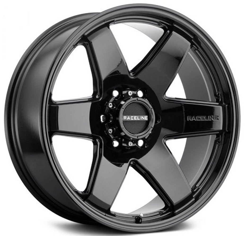 18x8 Raceline 942B Addict Gloss Black (SUV) 6x135 35mm - Flex Offroad