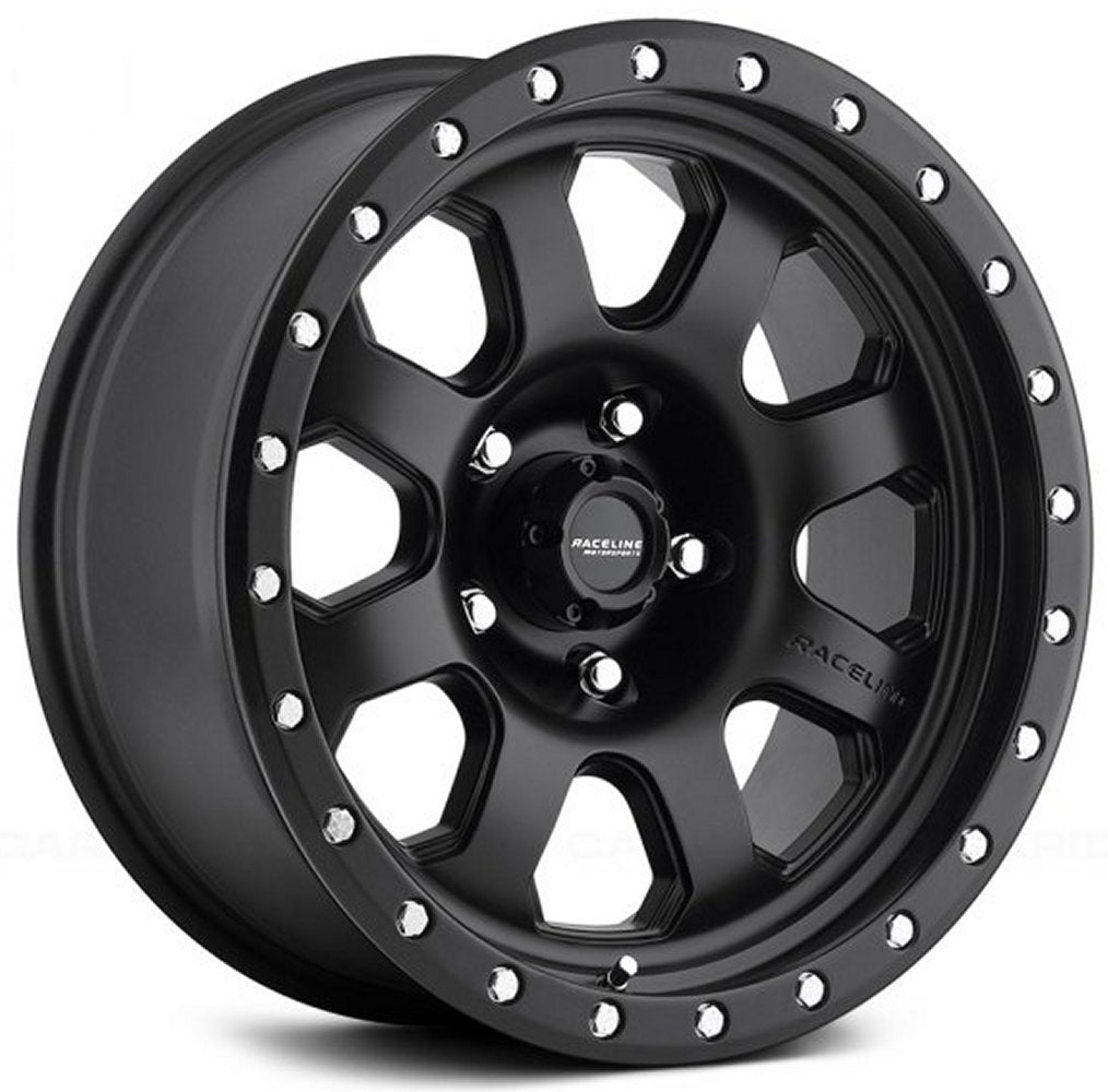 (Clearance - No Returns) 17x9 Raceline 929B Street Lock Avenger Matte Black 8x170 -12mm - Flex Offroad