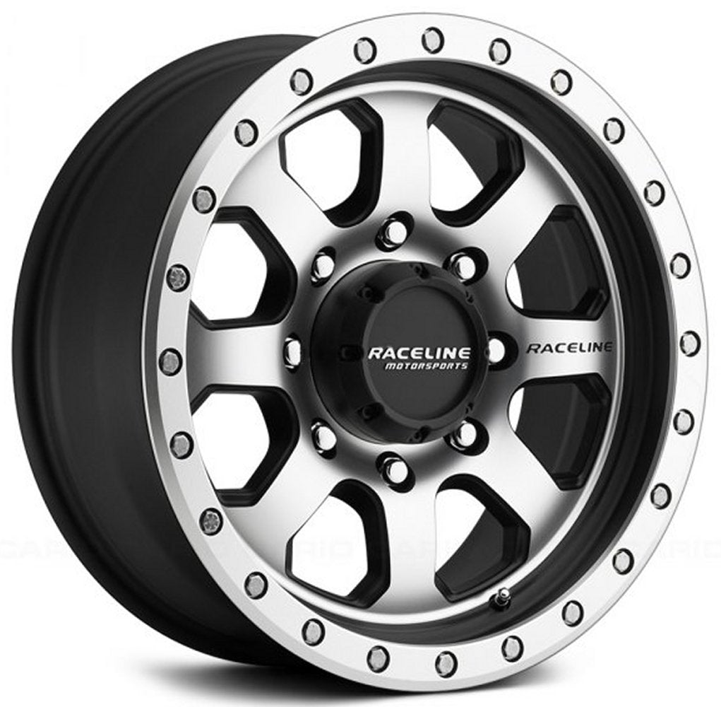 (Clearance - No Returns) 17x9 Raceline 929M Street Lock Avenger Matte Black Machined Face 6x5.5/139.7 -12mm - Flex Offroad