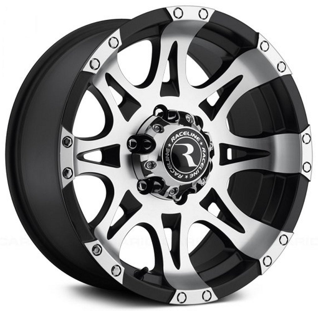 17X9 Raceline 982 Raptor Black Machined Face 6x5.5/139.7 0mm - Flex Offroad