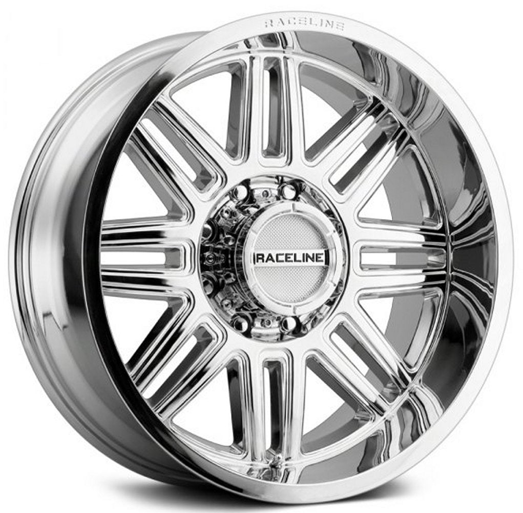 18x9 Raceline 948C Split Chrome 8x6.5/165 18mm - Flex Offroad