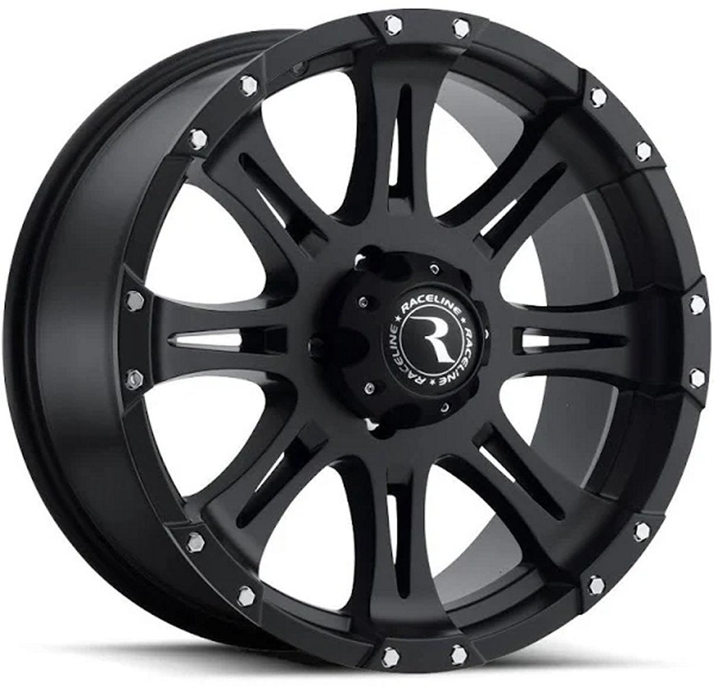 16x8 Raceline 981 Raptor Black 5x4.5/114.3 0mm - Flex Offroad