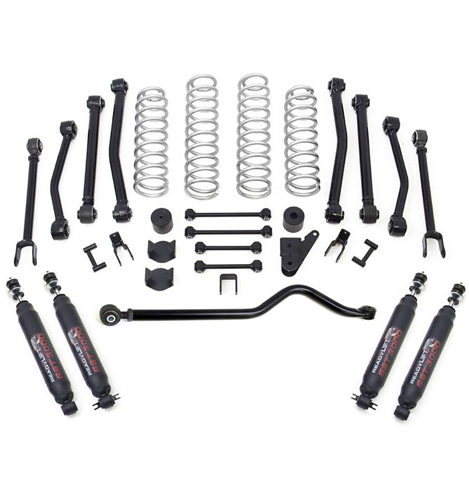 ReadyLIFT 4" Terrain Flex 8-Arm Lift Kit w/ SST3000 Shocks 2007-2018 Jeep JK Wrangler 4WD 69-6409 - Flex Offroad