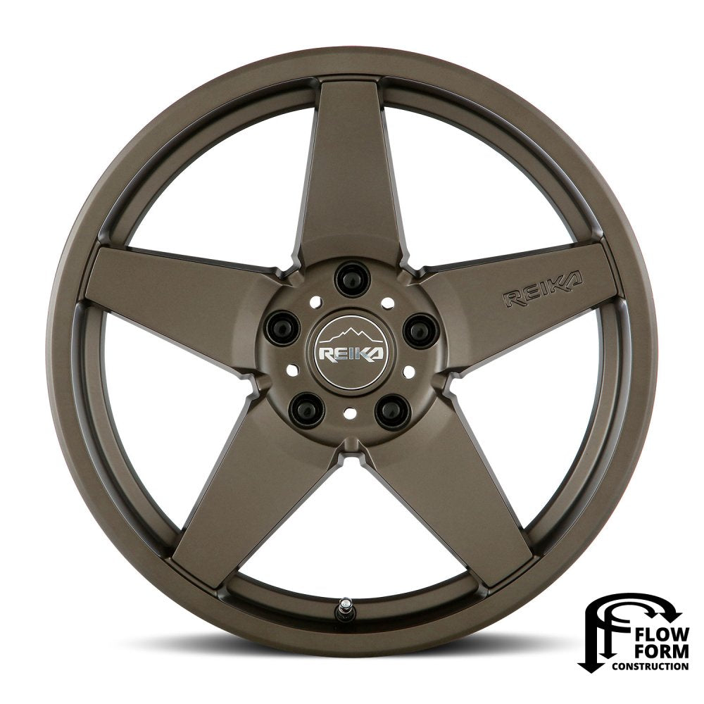 (Clearance - No Returns) 15x7 Reika R15 Seeker Bronze (Flow Formed) 5x100 15mm - Flex Offroad