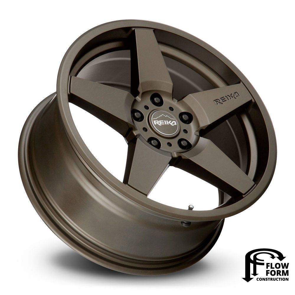 (Clearance - No Returns) 15x7 Reika R15 Seeker Bronze (Flow Formed) 5x100 15mm - Flex Offroad