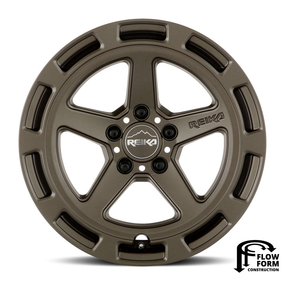 (Clearance - No Returns) 17x8 Reika R20 Teton Bronze 5x4.5/114.3 38mm