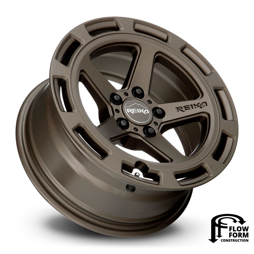 (Clearance - No Returns) 17x8 Reika R20 Teton Bronze 5x4.5/114.3 38mm