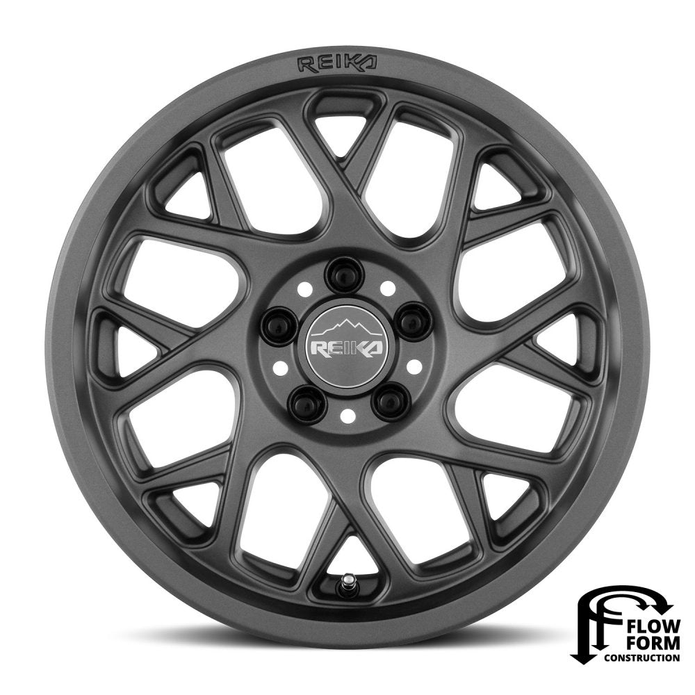 (Clearance - No Returns) 17x8 Reika R25 Detour Slate Gray 5x4.5/114.3 38mm
