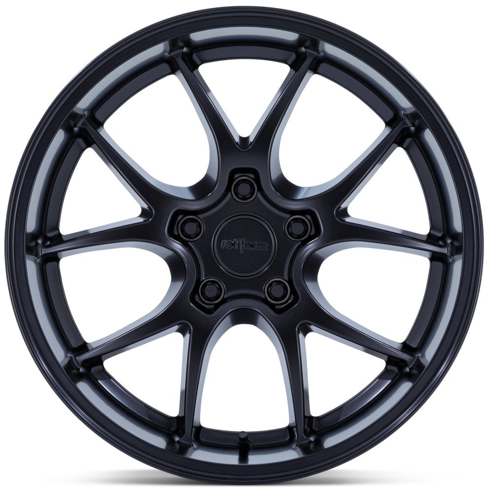 19X10.5 Rotiform LTN-J Matte Black RC207 5x4.5/114.3 28mm