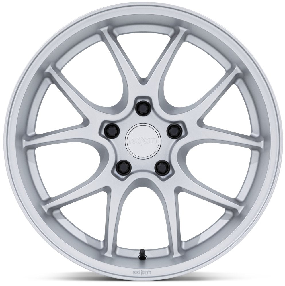 18X9.5 Rotiform LTN-J Matte Silver RC207 5x120 38mm