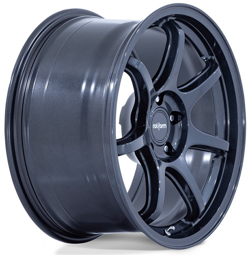 19X9.5 Rotiform LBPU Gloss Blue Gray RC208 5x4.5/114.3 20mm