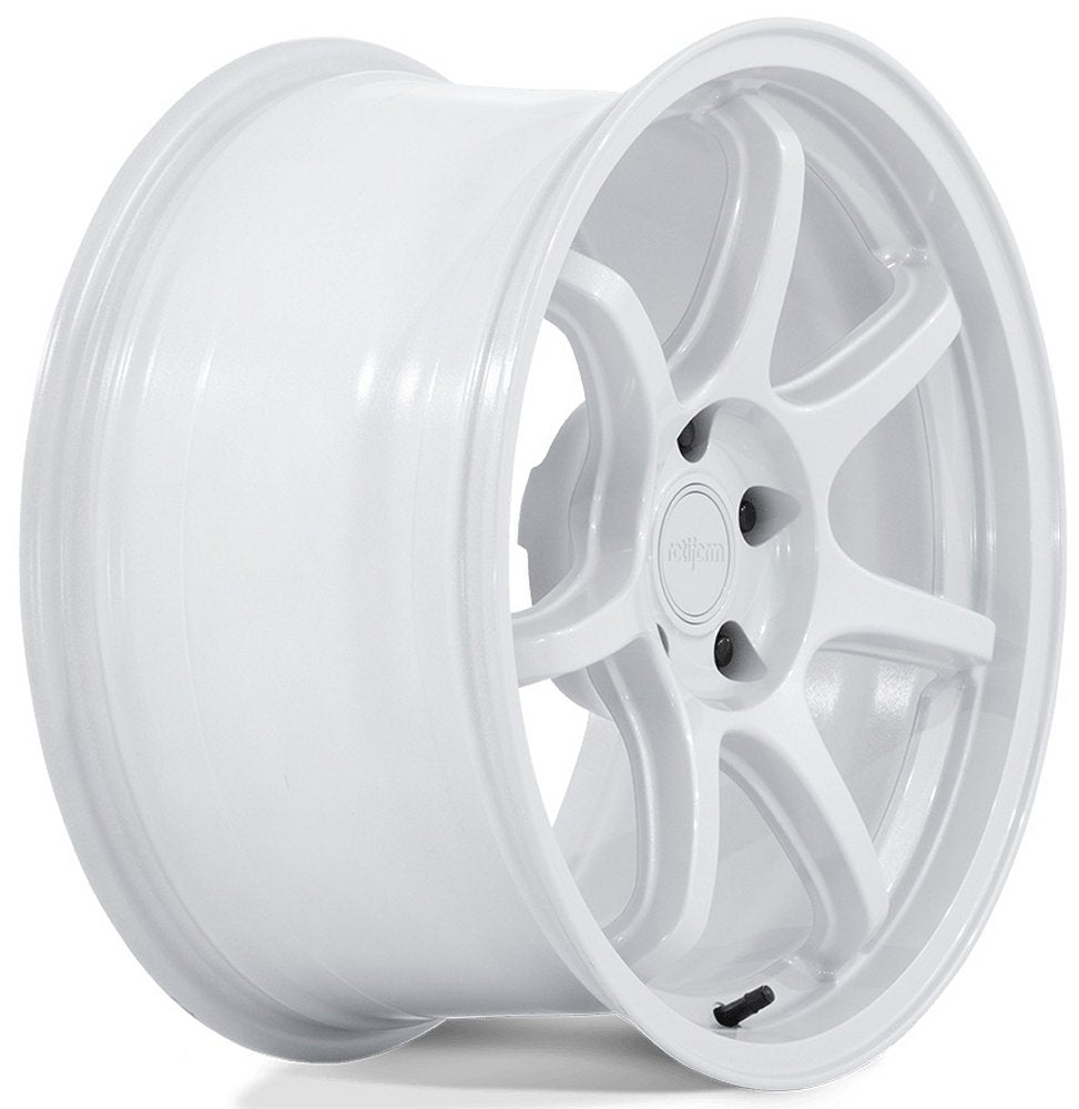 19X8.5 Rotiform LBPU Gloss White RC208 5x112 35mm