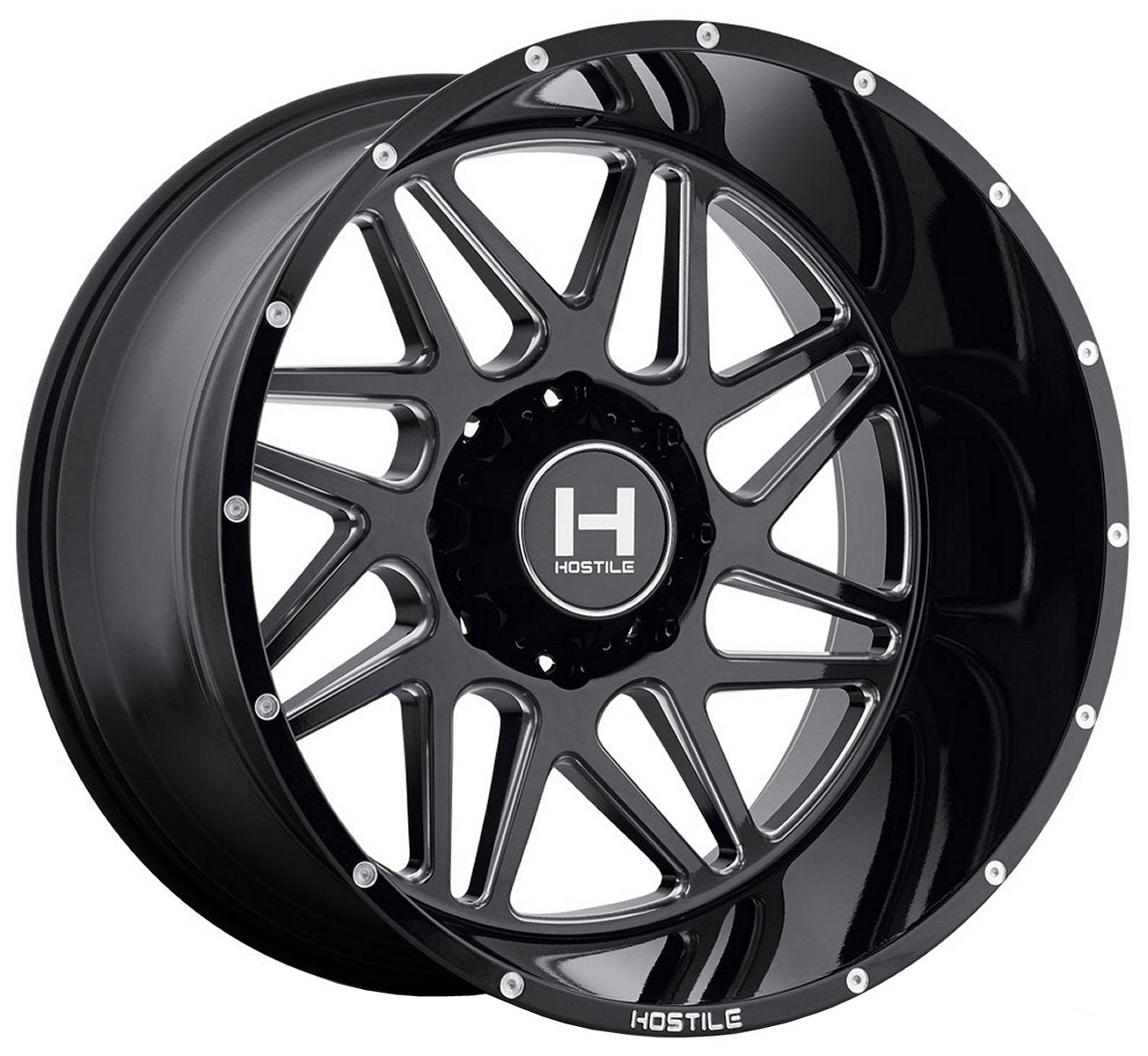 20X12 Hostile H108 Sprocket Blade Cut (8 Lug) (* May Require Trimming) 8x170 -44mm - Flex Offroad