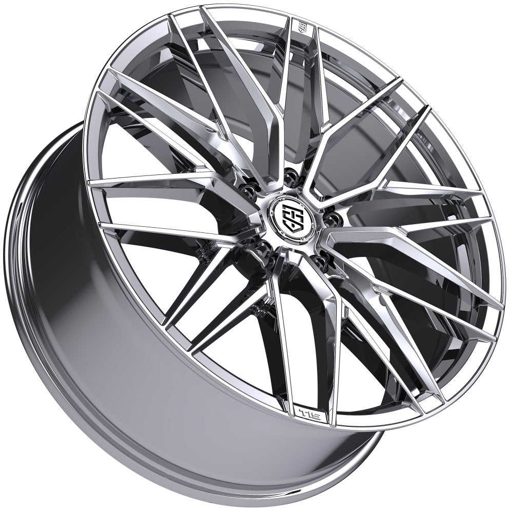 20X8.5 TIS Motorsports 505C Chrome 5x4.5/114.3 35mm
