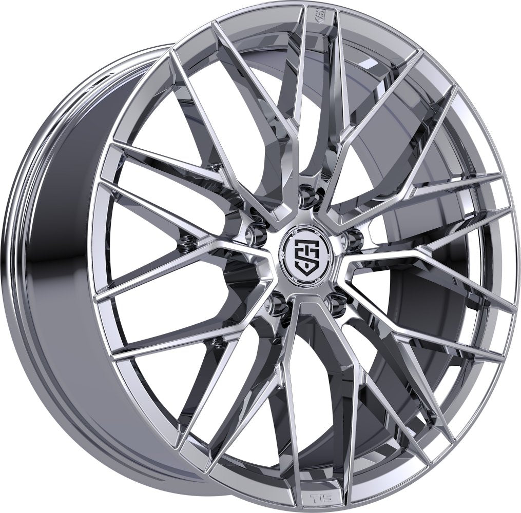 (Special Pricing) 20X8.5 TIS Motorsports 505C Chrome 5x120 35mm