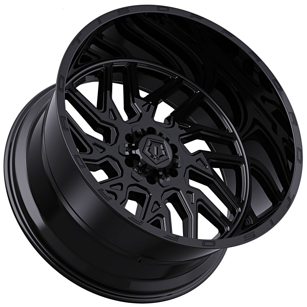 22X10 TIS Off-Road 544B Gloss Black 8x180 -19mm - Flex Offroad