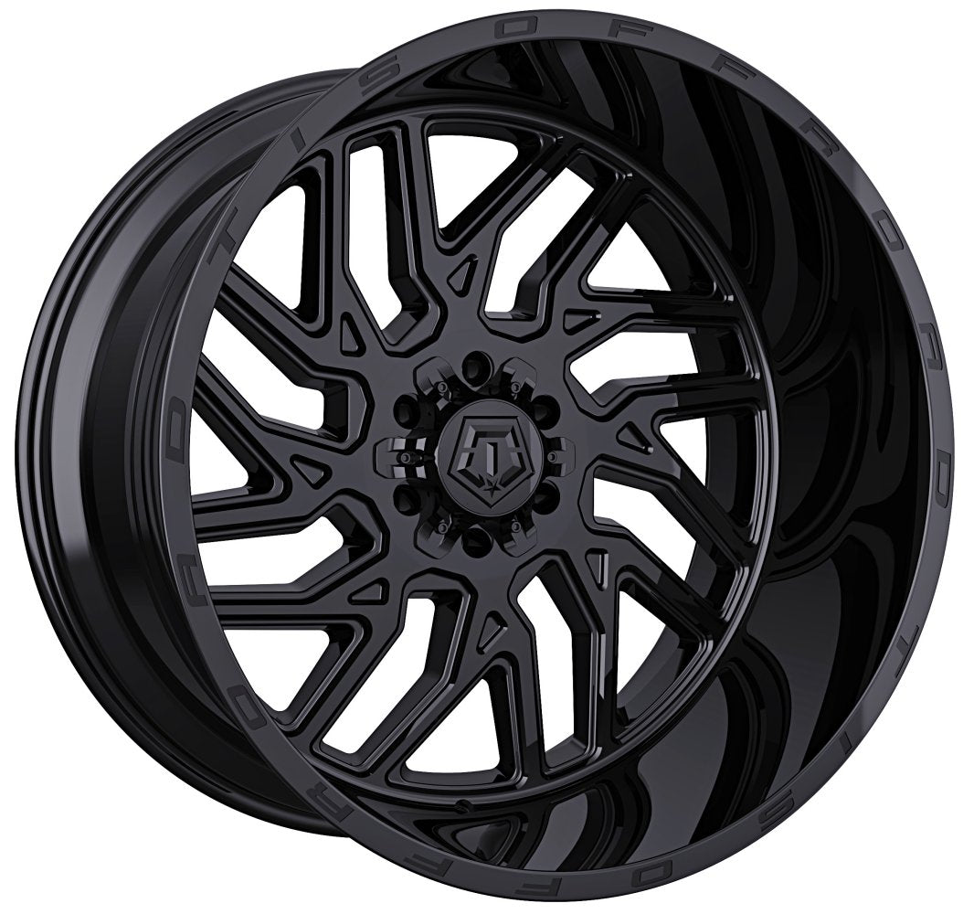22X10 TIS Off-Road 544B Gloss Black 8x180 -19mm - Flex Offroad