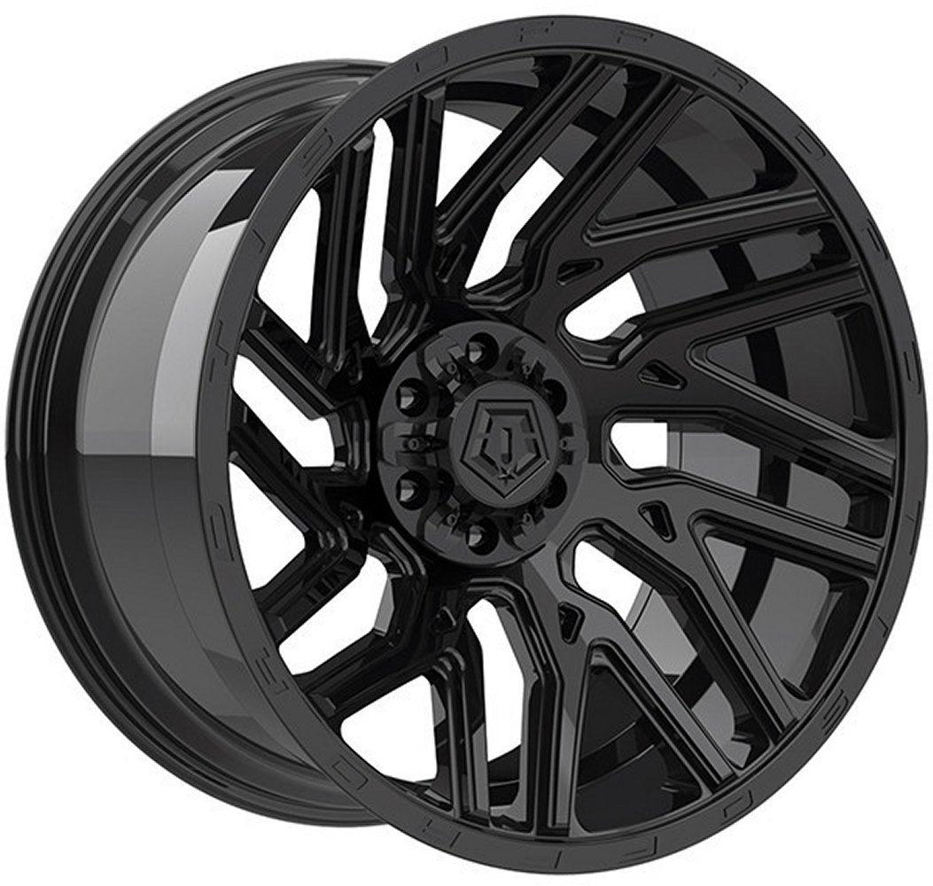 (Clearance - No Returns) 22x12 TIS Off-Road 554B Gloss Black (* May Require Trimming) 6x135 6x5.5/139.7 -44mm - Flex Offroad