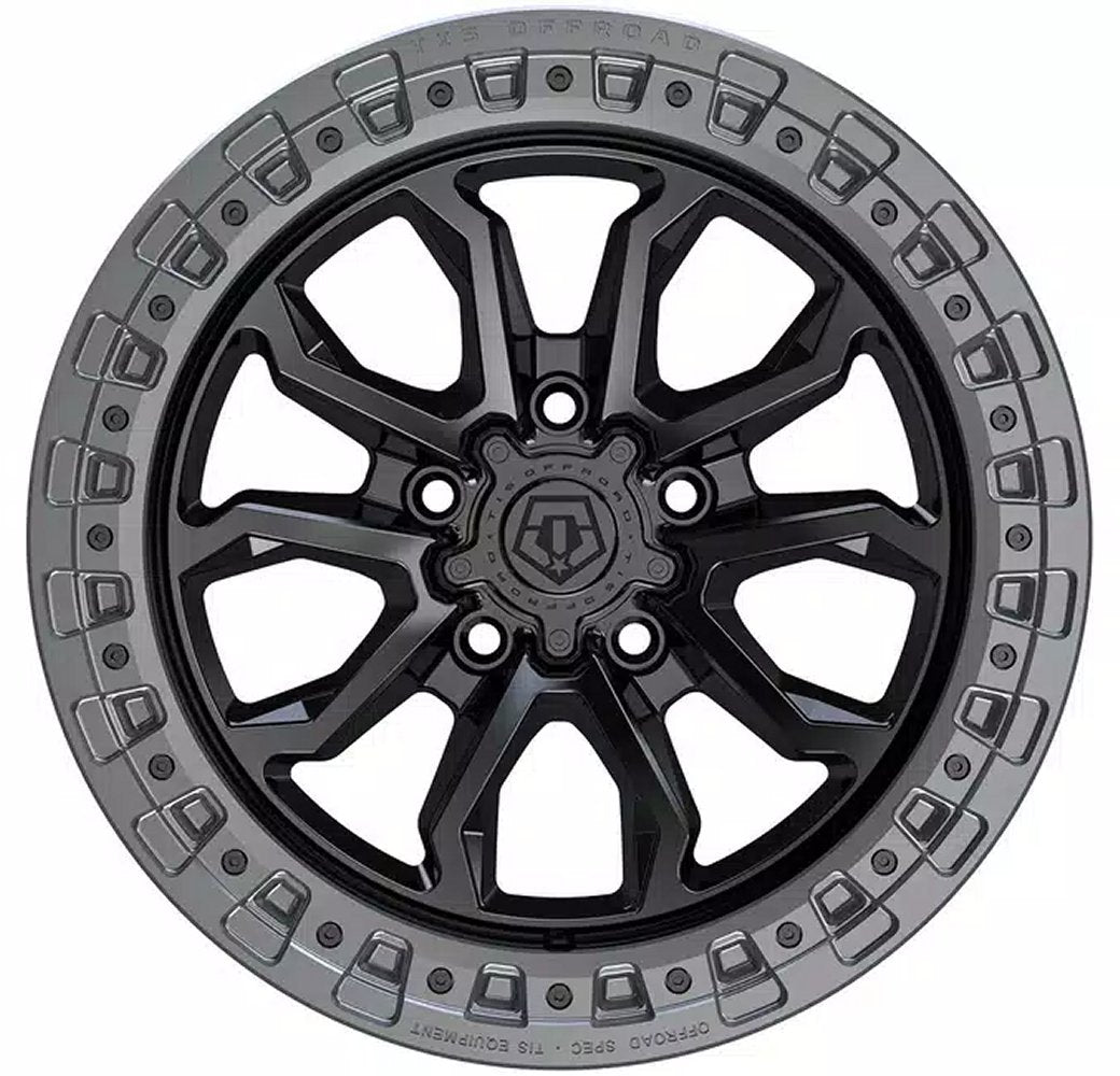 20x9 TIS Off-Road 556BA Satin Black w/ Anthracite Bead Ring 5x5/127 0mm - Flex Offroad