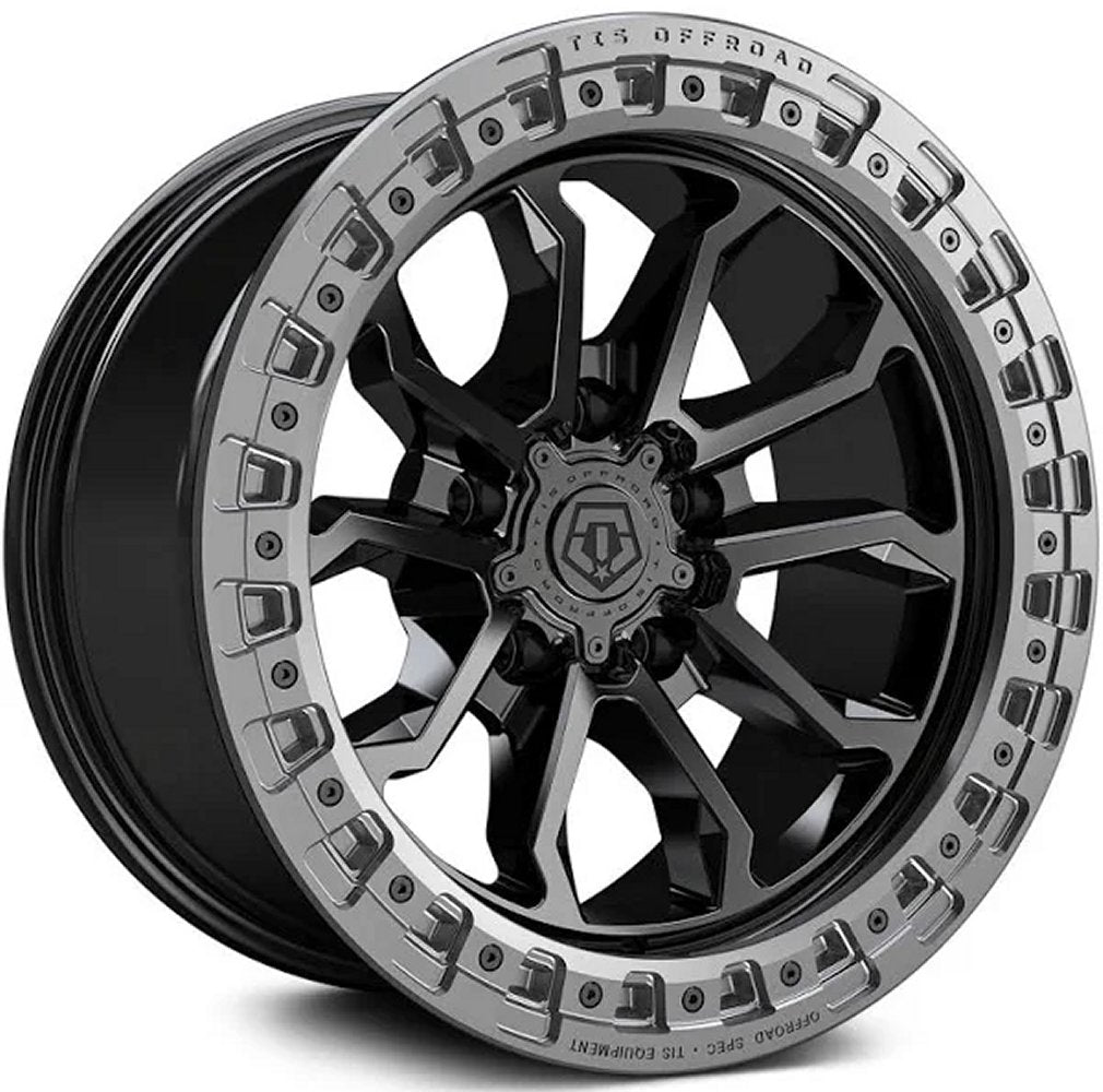 20x9 TIS Off-Road 556BA Satin Black w/ Anthracite Bead Ring 5x5/127 0mm - Flex Offroad