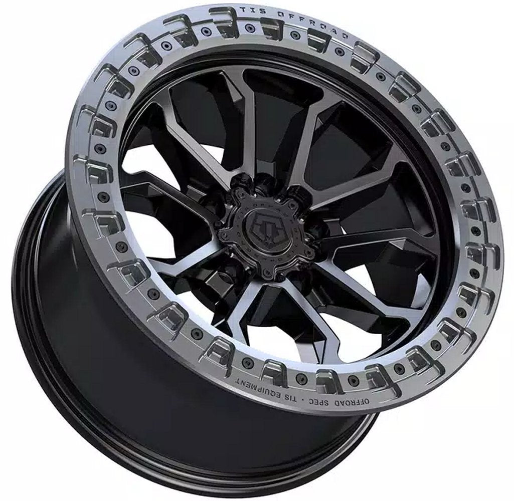 20x9 TIS Off-Road 556BA Satin Black w/ Anthracite Bead Ring 5x5/127 0mm - Flex Offroad