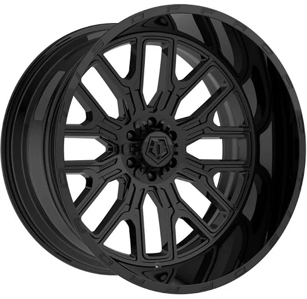 22x12 TIS Off-Road 560B Gloss Black (* May Require Trimming) 8x180 -44mm - Flex Offroad