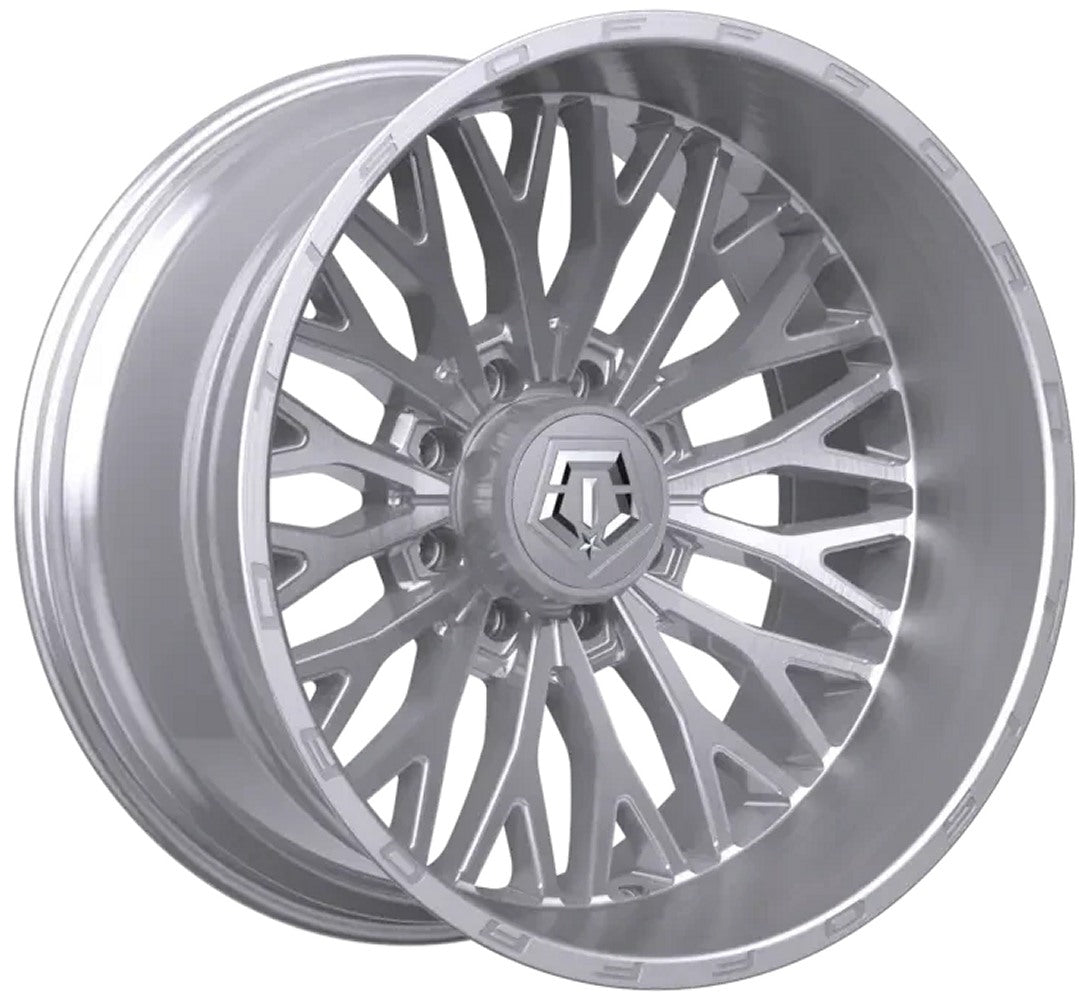 22X12 TIS Off-Road 565BSM Silver w/ Brushed Face (8-Lug) (* May Require Trimming) 8x180 -44mm
