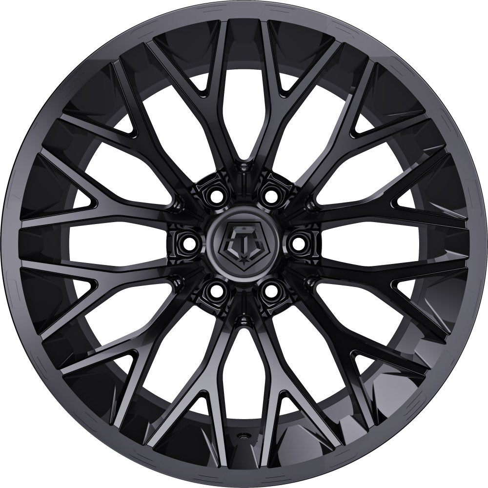 22X10 TIS Off-Road 566B Gloss Black 6x135 10mm - Flex Offroad
