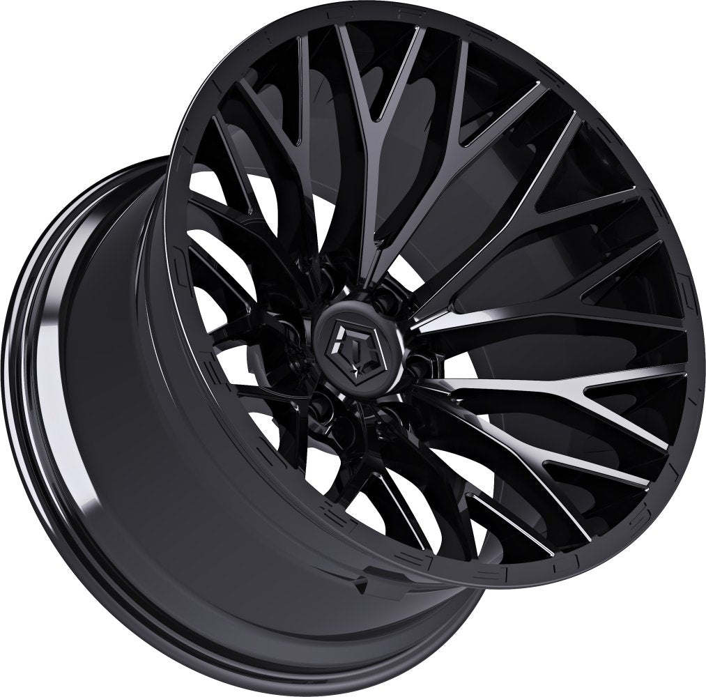 22X10 TIS Off-Road 566B Gloss Black 6x135 -19mm - Flex Offroad