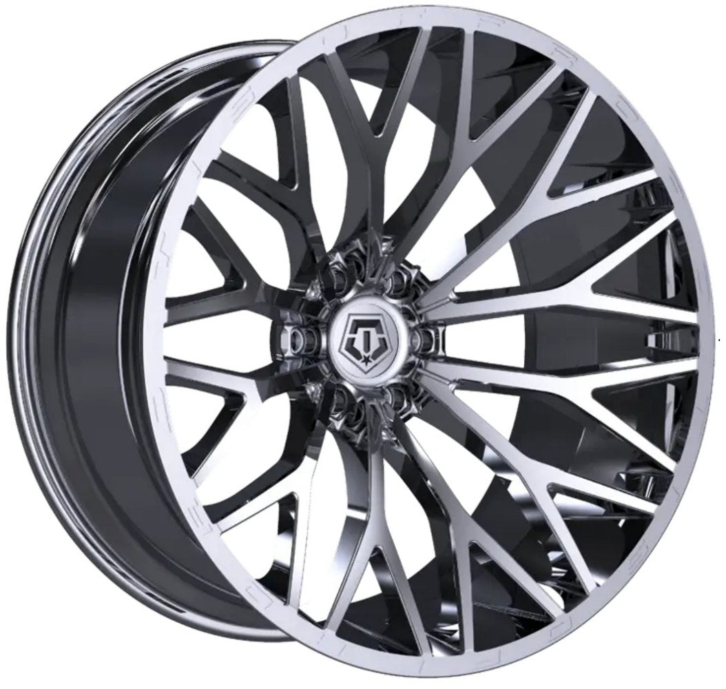 22X10 TIS Off-Road 566B Chrome Plated 6x5.5/139.7 -19mm