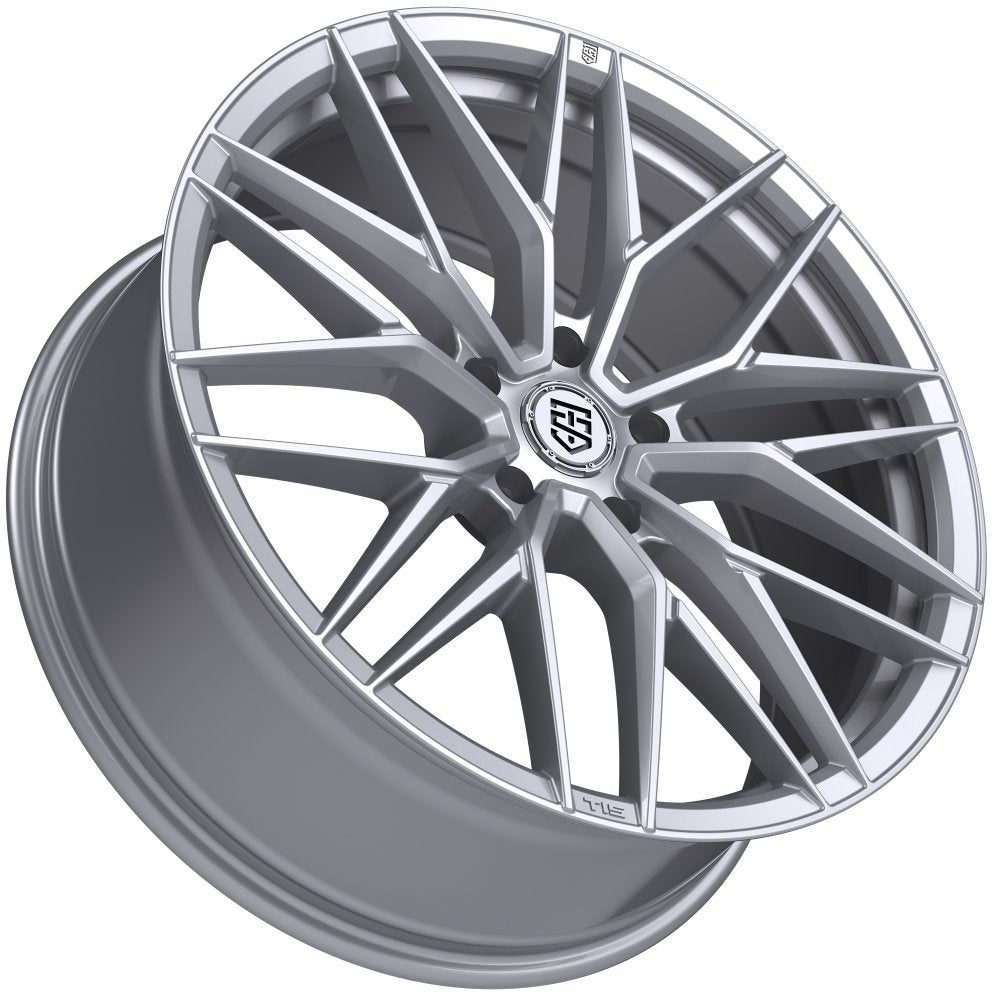 (Special Pricing) 20X8.5 TIS Motorsports 505S Gloss Silver 5x120 35mm