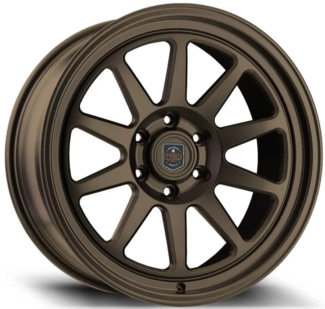 17X8.5 TREX Off-Road T100 Matte Bronze (Fully Forged) 6x135 0mm - Flex Offroad