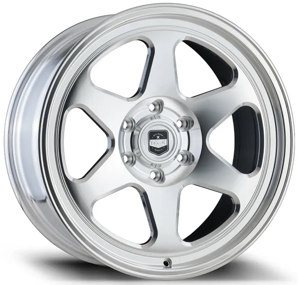 20x9 TREX Off-Road T200 Machined Clear (Fully Forged) 6x135 18mm - Flex Offroad